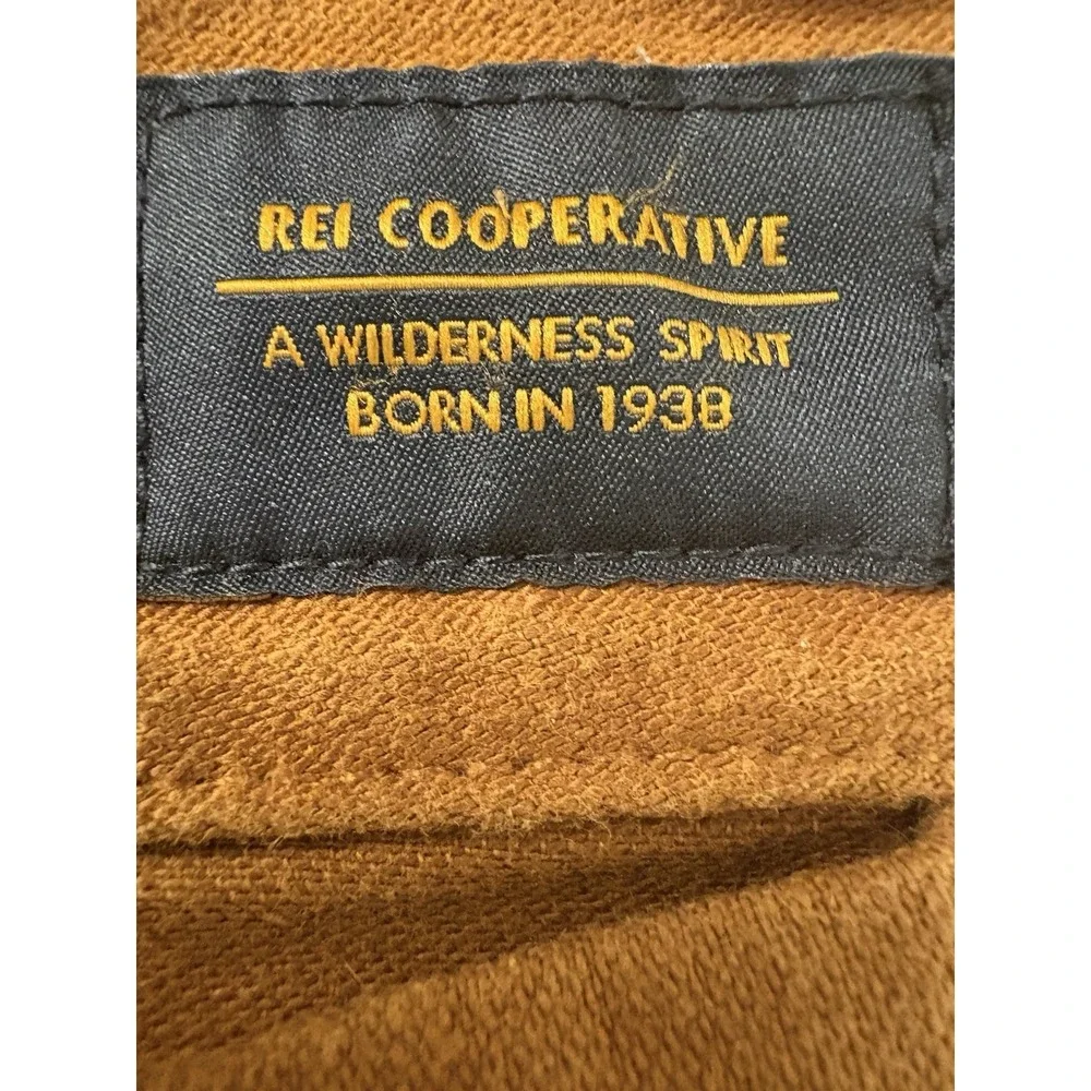 REI Co-Op Pants Mens 36x32 Brown Trailsmith Jogger Double Knee Drawstring Hiking - Picture 7 of 10